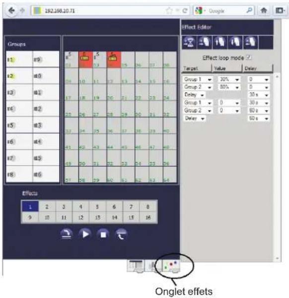 THEBEN DALI-Gateway KNX plus - Programmation des effets à l'aide du site Web des effets - 1