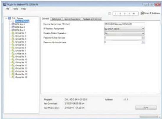 THEBEN DALI-Gateway KNX plus - Synchronisation avec la ligne DALI connectée - 2