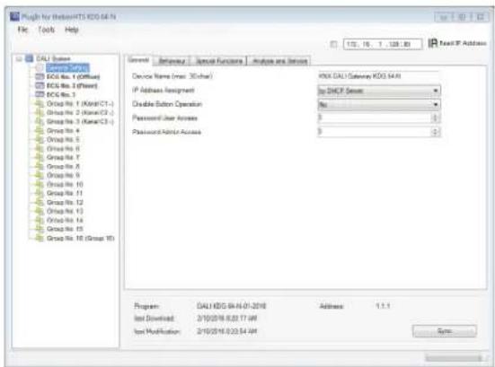 THEBEN DALI-Gateway KNX plus - Noms parlants pour les ballasts et les groupes - 3