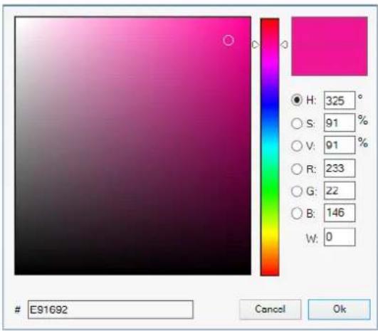 THEBEN DALI-Gateway P64 KNX - Saisie de la couleur - 2