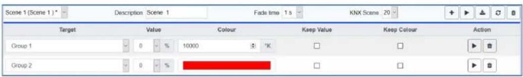 THEBEN DALI-Gateway P64 KNX - Saisie de la couleur - 1