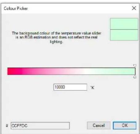 THEBEN DALI-Gateway P64 KNX - Saisie de la couleur - 1