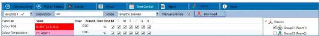 THEBEN DALI-Gateway P64 KNX - Configuration de programmes horaires dans DCA - 1