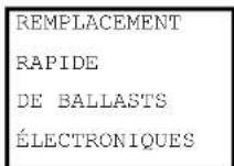 THEBEN DALI-Gateway P64 KNX - Sous-menu : remplacement rapide de ballasts électroniques - 1
