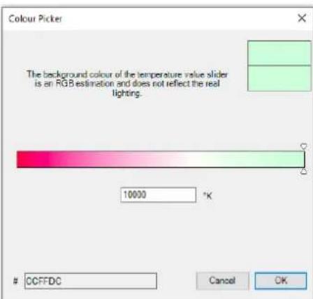 THEBEN DALI-Gateway P64 KNX - Saisie de la couleur - 1