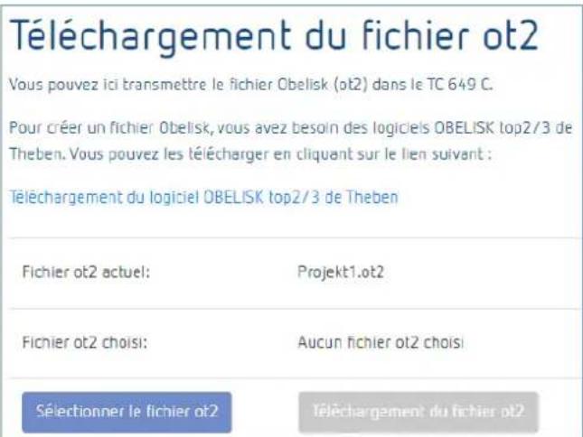 THEBEN TC 649 C - Téléchargement d'un fichier ot2 - 1