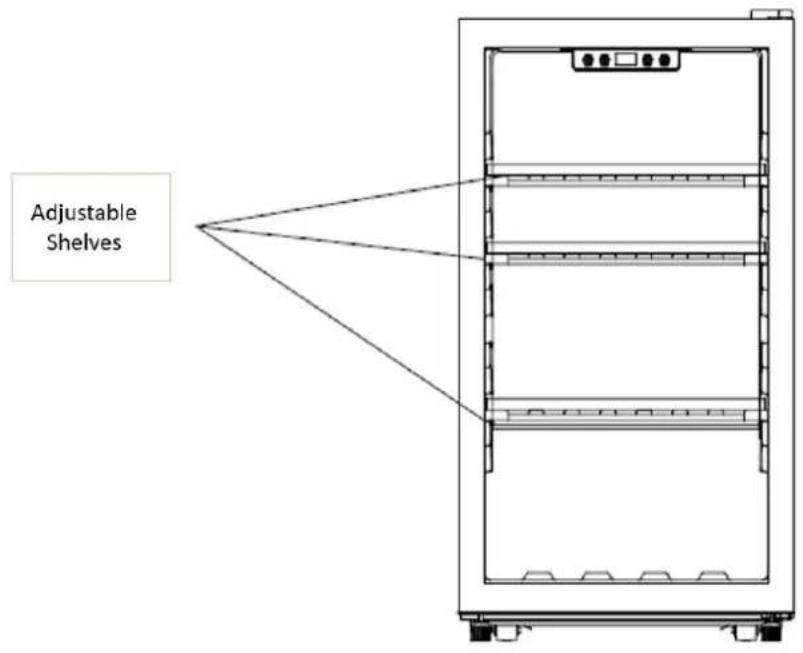 LeCavist LKCV63N - Adjustable shelves - 1