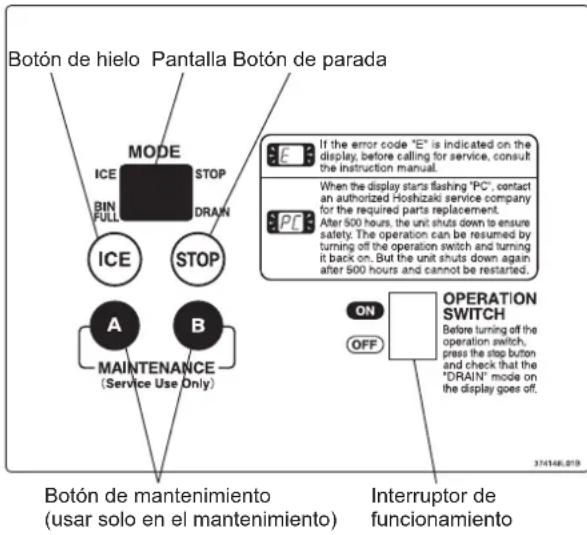 Hoshizaki FM-600AWKE-R452N-SB - DESCONEXIÓN - 1