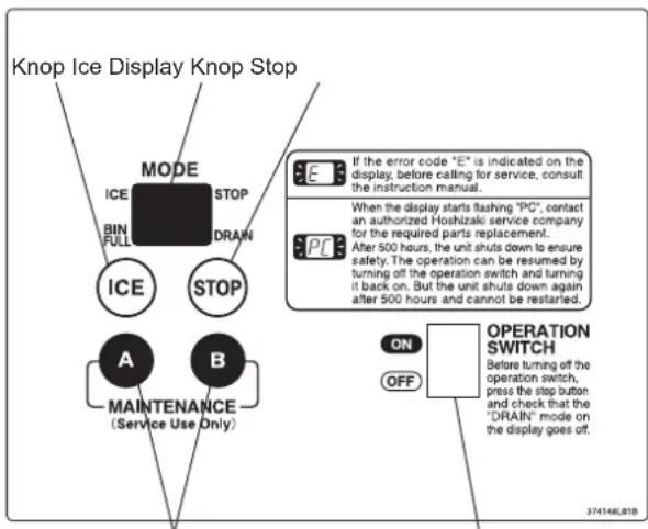 Hoshizaki FM-480AKE-HCN-SB - UITZETTEN - 1