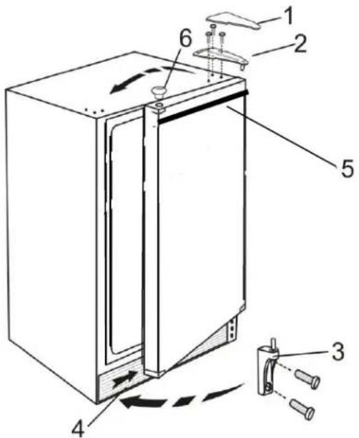 Summit AR5BIF - Reversing the Door Swing: - 1