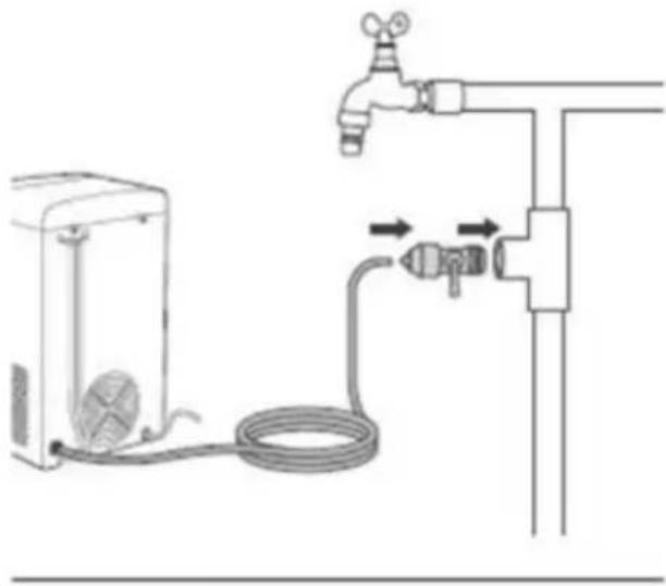 NewAir NIM026MS00 - Opción #1 para la conexión de la línea de agua - 1