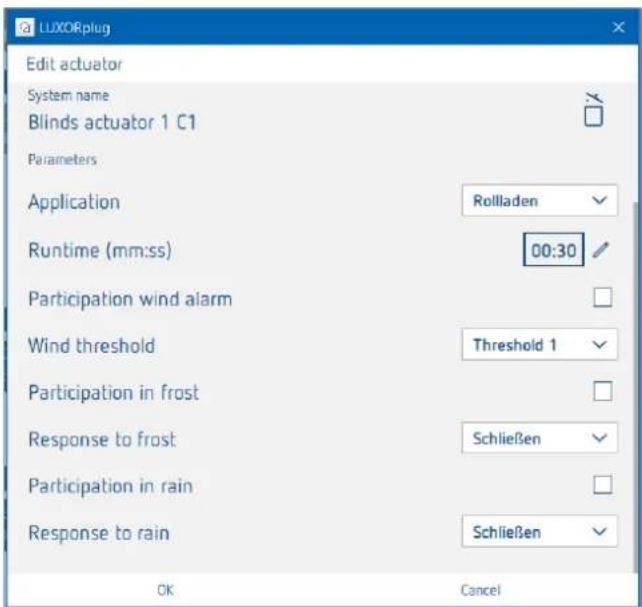 THEBEN LUXORliving M140 24V - Cas d'application « Volet roulant » - 1