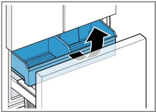 BOSCH NGM5059UC - Removing the frozen food pull-out container - 1