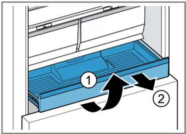 BOSCH NGM5059UC - Removing the storage container - 1