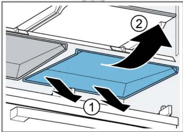 BOSCH NGM5059UC - Removing the fruit and vegetable container cover - 2