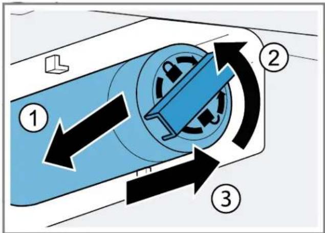 BOSCH NGM5059UC - Changing the water filter or replacing it with a bypass cap - 2