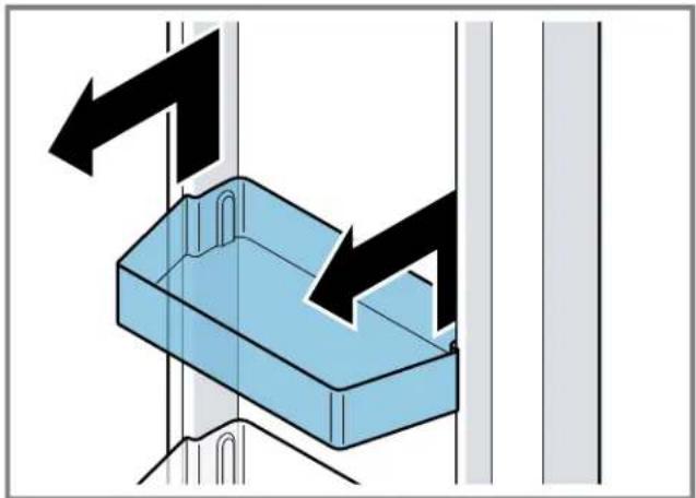 BOSCH NGM5059UC - Removing the door tray - 1