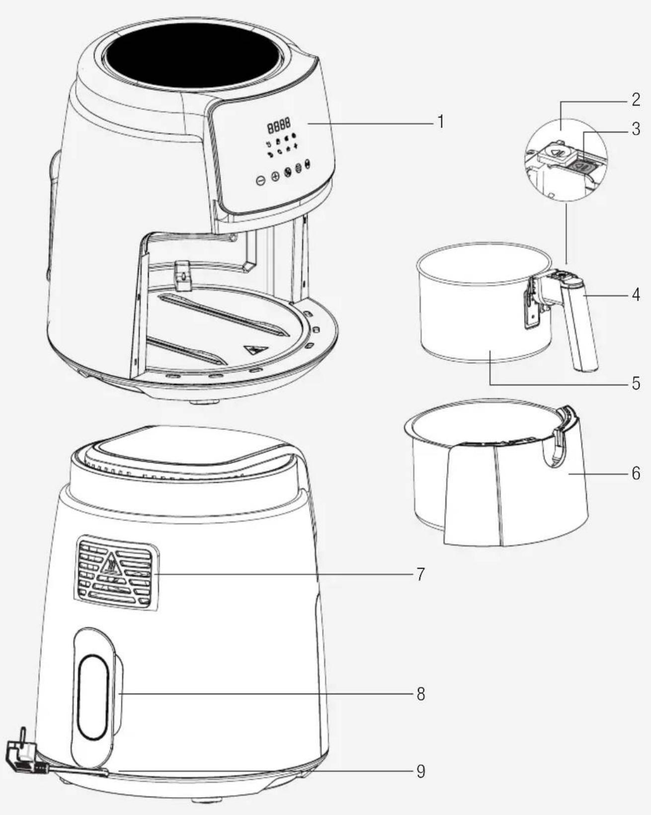 BEKO FRL 2244 B - Su Cocina con Menos Aceite - 1