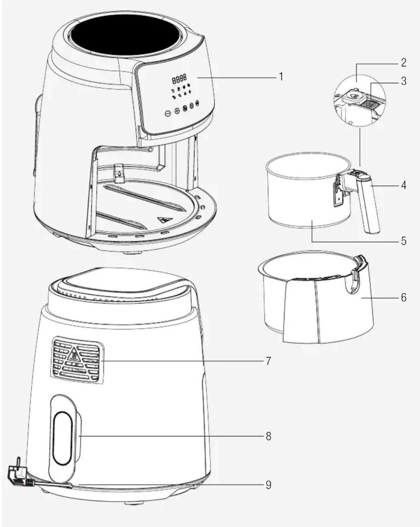 BEKO FRL 2244 B - Your Less Oil Cooker - 1