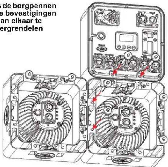 Chauvet STRIKE Array 1 - Montagediagram voor meerdere producten - 4