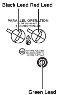 Black Lead Red Lead PARA LEL OPERATION 1 LIDA EN PARALLEL 0 DURATION PARALLEL NEUTRAL FLOATING NEUTRIE FLOATANT NEUTRE FLOATANT Green Lead