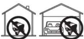 Diagram showing two scenarios of a vehicle with no parking, one without restrictions and the other with restrictions.