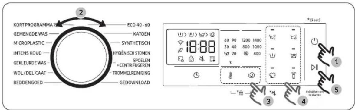 SAMSUNG WW11DG5B25AB - Eenvoudigestappenomtebeginnen - 1