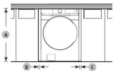 SAMSUNG WF51CG8000AV - Installation sous plan - 1