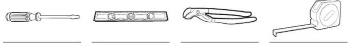SAMSUNG WF51CG8000AV - Tools needed for installation - 1