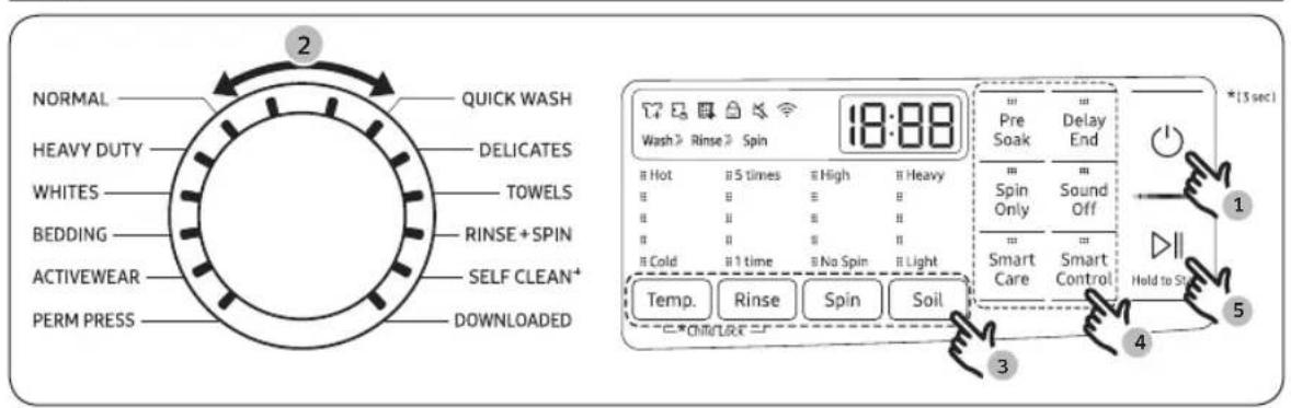 SAMSUNG WF51CG8000AV - Simple steps to start - 1