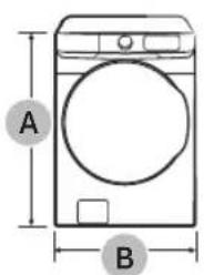 SAMSUNG WF51CG8000AV - Dimensions - 1