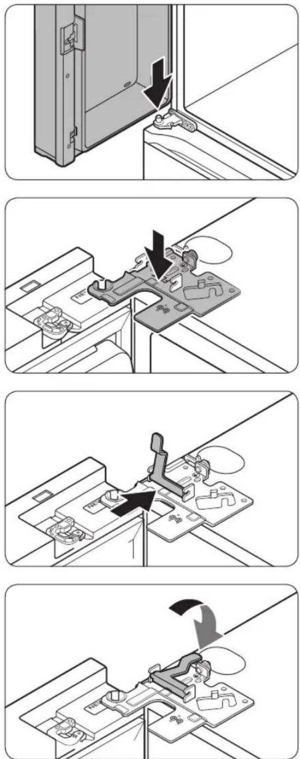 SAMSUNG RF23DB990012 - Réinstaller les portes du réfrigérateur - 1