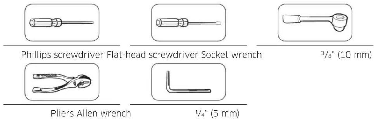 SAMSUNG RF23DB960012 - Tools required (not provided) - 1