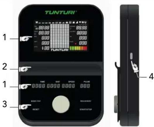 TUNTURI Platinum UB30 - Ohjauspaneeli - 1
