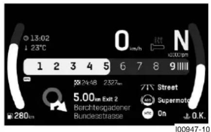 HUSQVARNA 801 Svartpilen (2024) - Affichage Navigation (en option) - 1