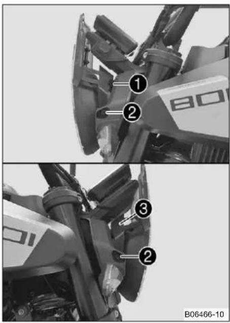 HUSQVARNA 801 Svartpilen (2024) - Déposer le phare et son support - 1