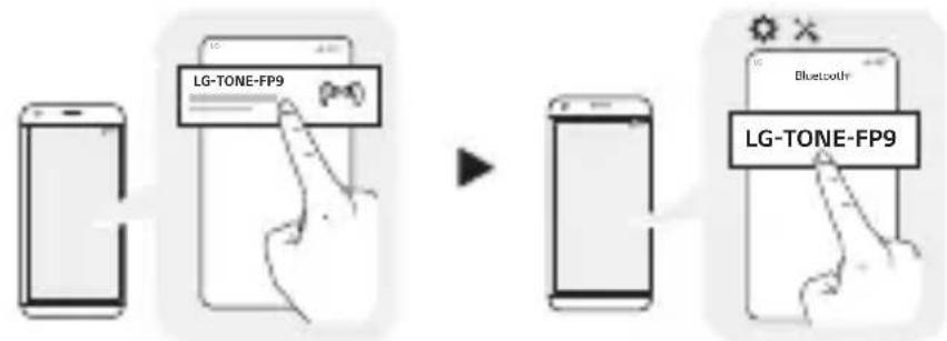 LG Tone Free TONE-FP9 - Abbinamento rapido - 2