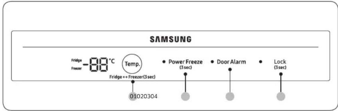 SAMSUNG RZ32C76CE41 - Functietoetsen - 1