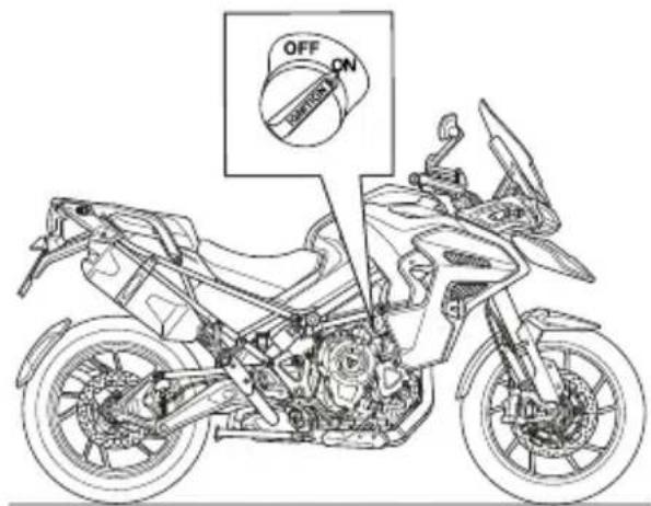 TRIUMPH Tiger 1200 GT Explorer (2024) - Commutateur d'allage principal (selon l'equipement) - 1
