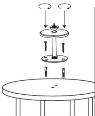 Zafferano Sister Light - Instrucciones de montaje >KIT DE FIJACION PARA MESA - 4