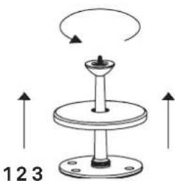 Zafferano Sister Light - Instrucciones de montaje >KIT DE FIJACION PARA MESA - 2