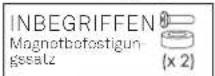 Zafferano Sister Light - Montageanleitung > MAGNETISCHE BEFESTIGUNG - 1