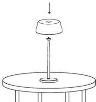 Zafferano Sister Light - Instrucciones de montaje >KIT DE FIJACION PARA MESA - 6