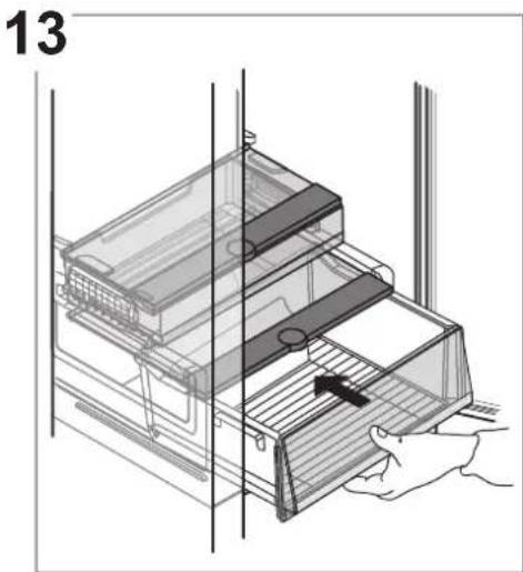 BAUKNECHT KGITN 18F2 M - Rimozione del cassetto del frigorifero - 14