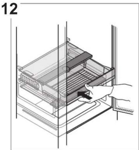 BAUKNECHT KGITN 18F2 M - Rimozione del cassetto del frigorifero - 13