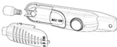 BAUKNECHT KDA 1420 S 2 - Substituir a lâmpada - 1