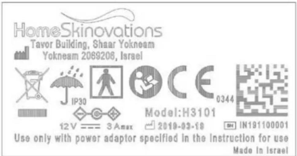 Silk'n Infinity Velvet - Labeling - 1