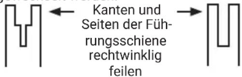 WORX WG325E - Reinigen der Führungsschiene: - 1