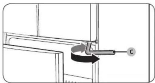 SAMSUNG RF25A5202SL - STEP 5 Align the fridge doors - 3