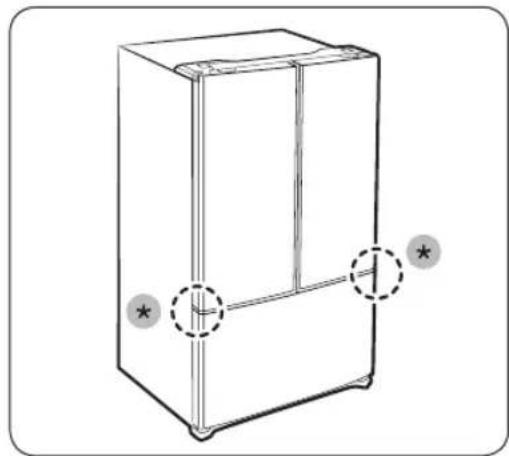 SAMSUNG RF25A5202SL - STEP 5 Align the fridge doors - 1